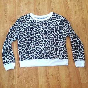 Cute leopard crop Sweatshirt